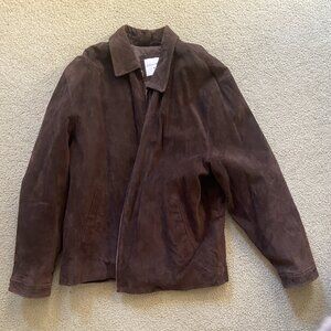 COVINGTON Men’s Suede Brown Jacket Size XL